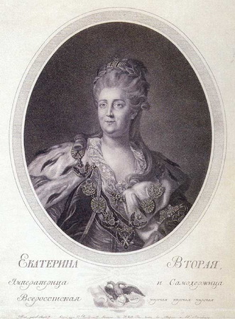 Карандашная манера, пунктир Карандашная манера, пунктир. Гавриил Скородумов. Портрет Екатерины II