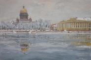 Нева вид на Сенатскую площадь