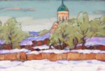 Монастырь зимой