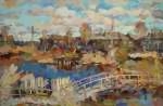 Холмогоры. Вечереет. Мостик