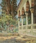 Турция. Пейзаж с кипарисом