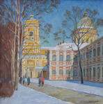 Зимний день. В Александро-Невской Лавре