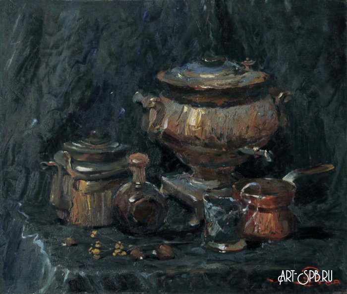 Самовар и чайный реквизит