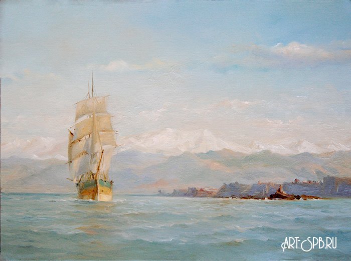 Парусник в море Парусник в море
