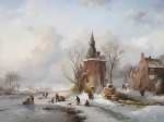 Зимний голландский пейзаж