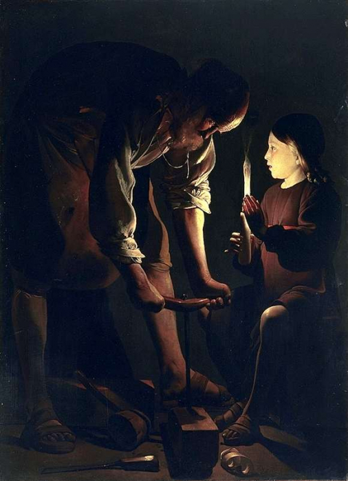 Св. Иосиф плотник. Жорж де Латур Св. Иосиф плотник. Жорж де Латур