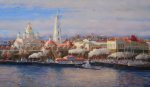 Рыбинск. Собор и биржа. Осень