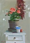 Герань и кофе