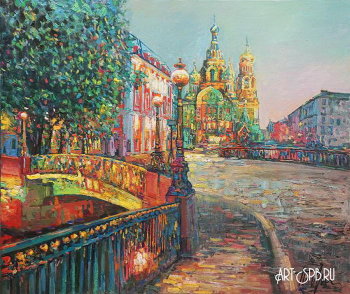Вечерний Мало-Конюшенный мост Вечерний Мало-Конюшенный мост
