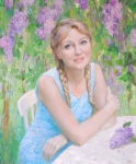 Сирень. Женский портрет