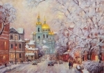 Мороз снежком укутывал