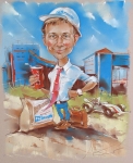 Шарж. Строитель