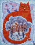 Зимний котик