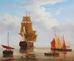 Корабли в море. Хендрик Баренд Куккук