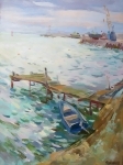 Пейзаж с лодкой