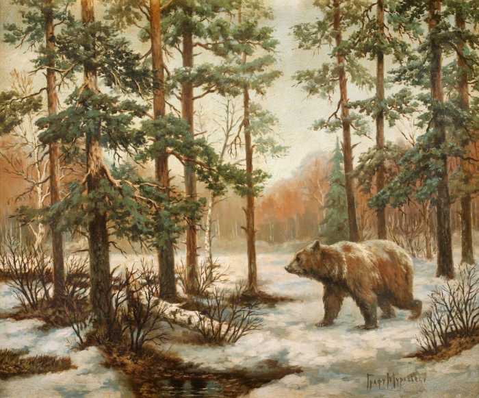 Мeдведь в лесу. Граф Владимир Муравьев