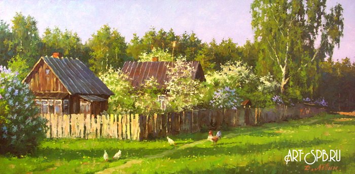 Весеннее утро в деревне