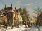 Зимняя городская сцена. Виллем Куккук