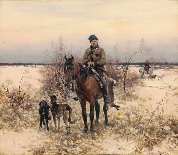 Охoта с гончими. Альфред Веруш-Ковальский Охoта с гончими. Альфред Веруш-Ковальский