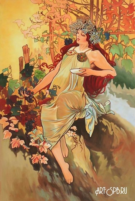 Осень. Копия. Альфонс Мария Муха Осень. Копия. Альфонс Мария Муха