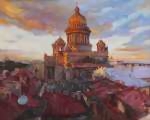 Исаакиевский собор на закате