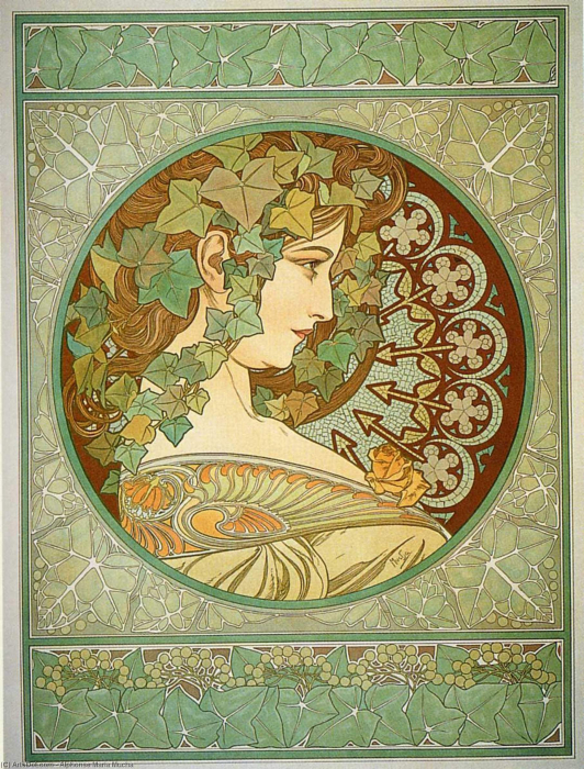 Плющ. Альфонс Мария Муха Плющ. Альфонс Мария Муха