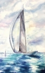 Яхта в море 2