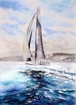 Яхта в море