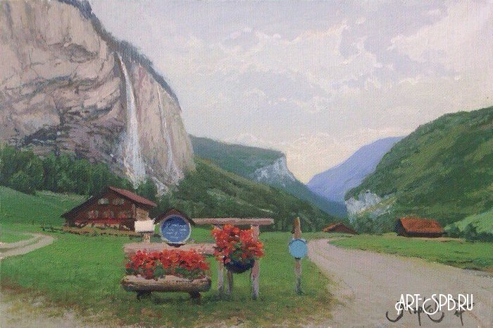 Швейцарский пейзаж Швейцарский пейзаж
