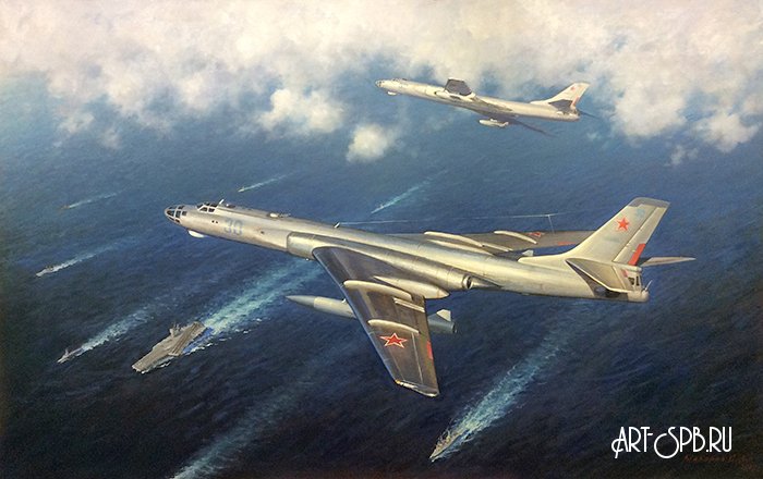 Самолеты-ракетоносцы Ту-16 на учениях. 1960-е годы
