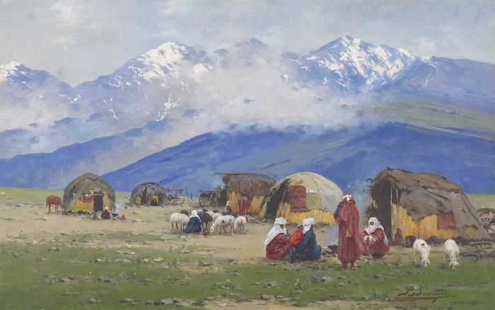 Кыргызстaн, Туркeстан. Рихард Зоммер