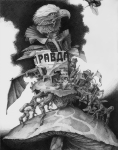 На грибах