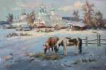Морозное утро в Александро-Свирском монастыре