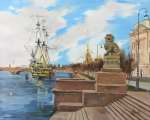 Львы ши-цза на Петровской набережной