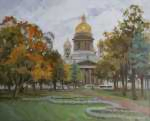 Исаакиевский собор, осень в Александровском парке