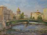 Краснофлотский мост на Мойке. Летний вечер