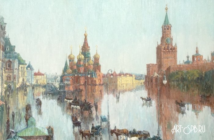 Москва. Вид на Красную площадь XIX век Москва. Вид на Красную площадь XIX век