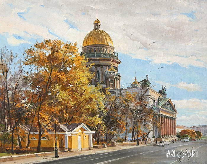 Исаакиевский собор в октябре