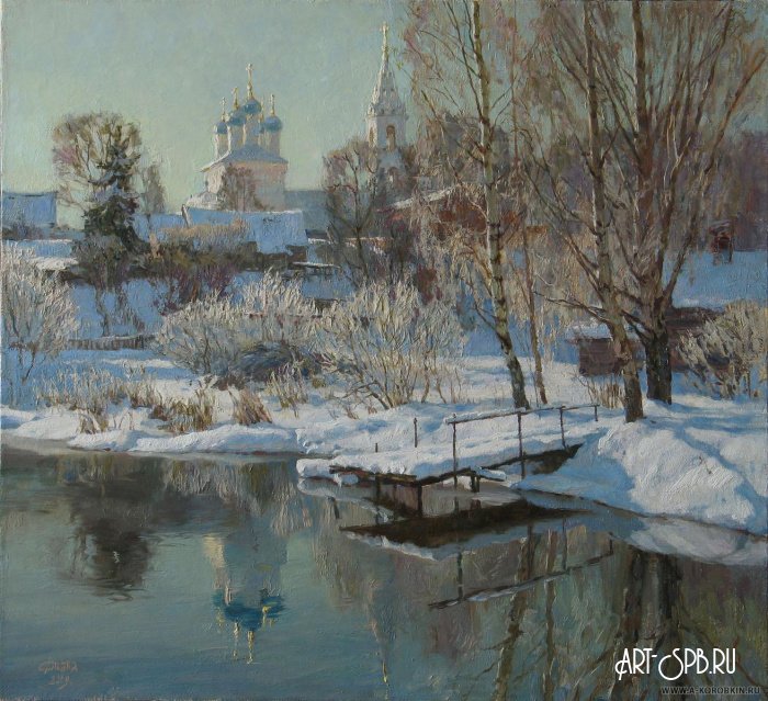 Иней. Село Пушкино
