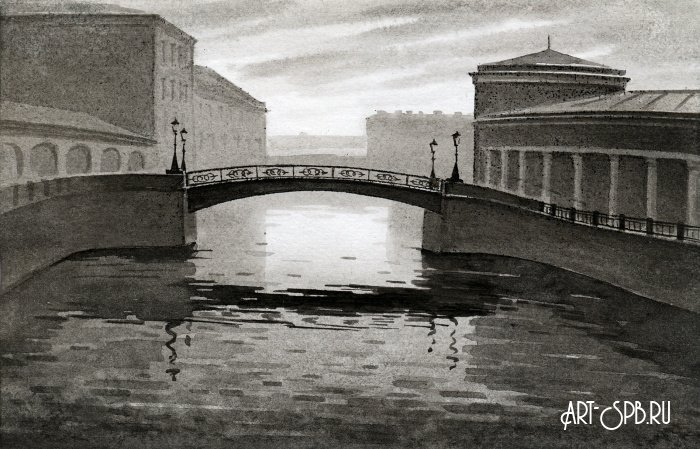 Большой Конюшенный мост. Мойка Большой Конюшенный мост. Мойка