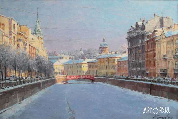 Красный мост. Зимняя Мойка Красный мост. Зимняя Мойка