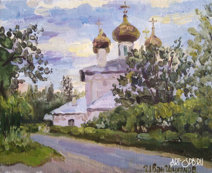 Устюженский храм после заката Устюженский храм после заката