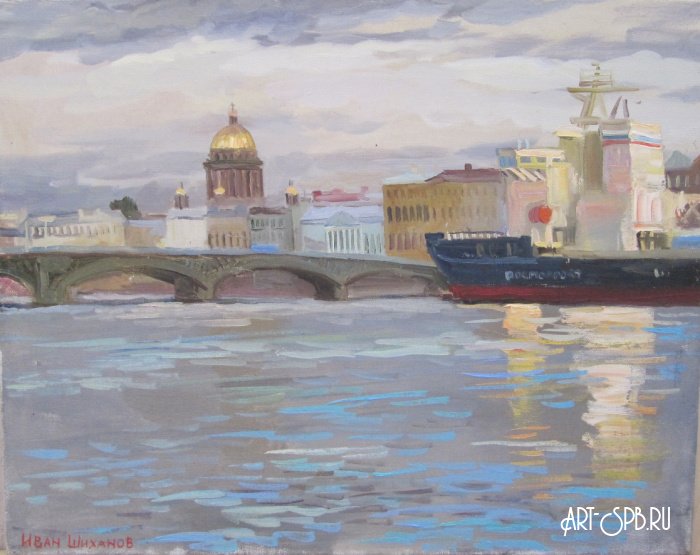 Петербург. Вид на Английскую набережную Петербург. Вид на Английскую набережную