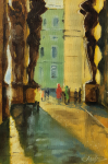 У Эрмитажа зимой