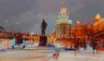«По Москве на лыжах». Триумфальная площадь