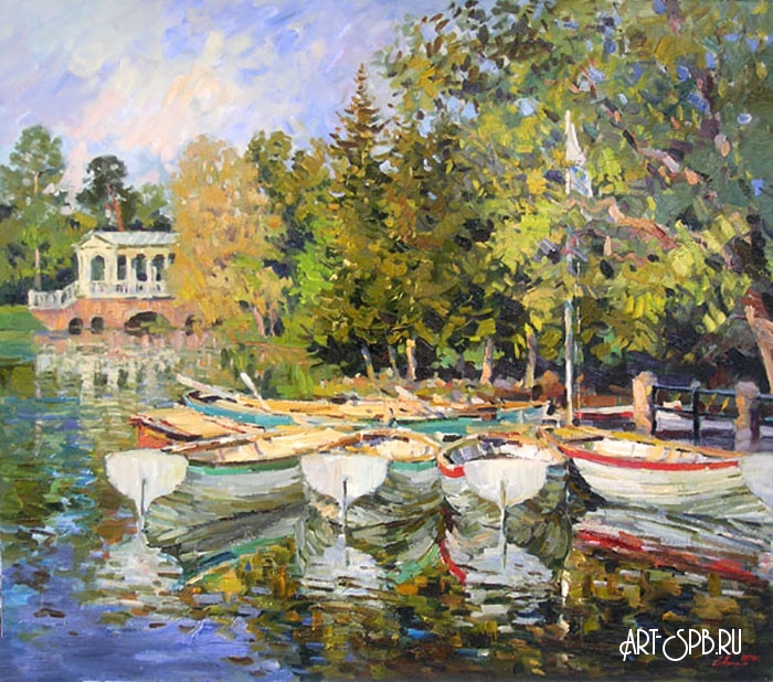 Лодки в Екатерининском парке Лодки в Екатерининском парке