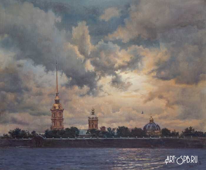 Петропавловский собор. Вечер Петропавловский собор. Вечер