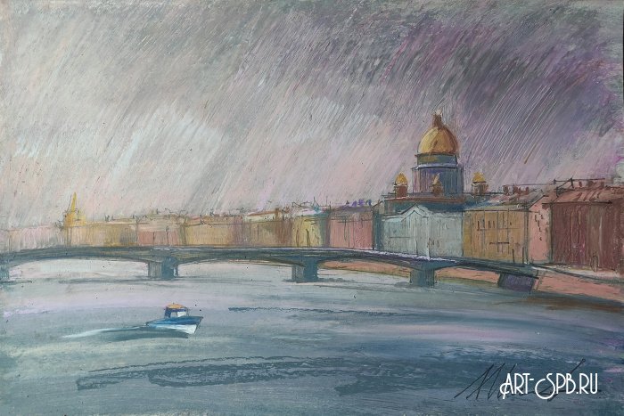 Нева. Благовещенский мост Нева. Благовещенский мост