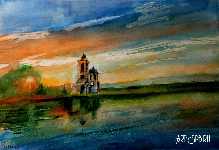 Горел закат