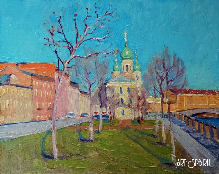 Солнечный, апрельский день в округе Коломна